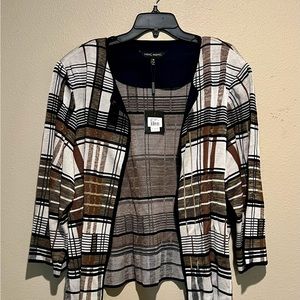 Ming Wang Cardigan Career Jacket